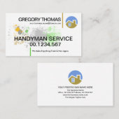 Carte De Visite Peintre Handyman (Devant / Derrière)
