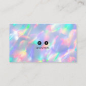 Carte De Visite Peintre Holographique coloré Maison (Dos)