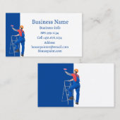 Carte De Visite Peintre Maison Peinture Wallpapering Voiture d'ent (Devant / Derrière)