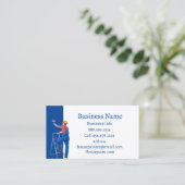 Carte De Visite Peintre Maison Peinture Wallpapering Voiture d'ent (Debout devant)