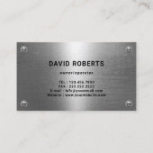 Carte De Visite Peintre Maison Service Moderne de Peinture Métal (Dos)