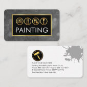 Carte De Visite Peintre Murs Sale Plâtre Moule Peinture (Devant / Derrière)