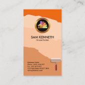 Carte De Visite Peintre orange intelligent choquant de Chambre de (Dos)