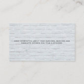 Carte De Visite Peintre | Paint Roller Home Logo | Briques (Dos)