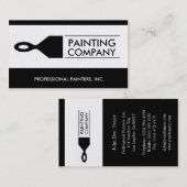 Carte De Visite Peintre Peintre Contractant Peinture Brosse Papier (Devant / Derrière)
