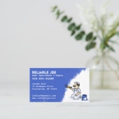 Carte De Visite Peintre Peinture Royal Blue Peinture | Entrepreneu (Debout devant)
