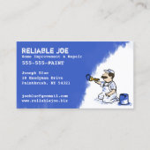 Carte De Visite Peintre Peinture Royal Blue Peinture | Entrepreneu (Devant)