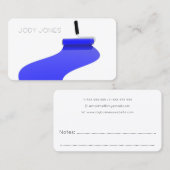 Carte De Visite Peintre Peinture Service professionnel commercial (Devant / Derrière)