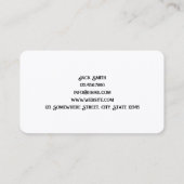 Carte De Visite Peintre personnalisé QR (Dos)