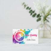 Carte De Visite Peintre photo coloré (Debout devant)