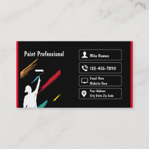 Carte De Visite Peintre Professionnel