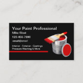 Carte De Visite Peintre professionnel (Devant)