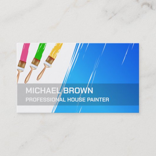 Carte De Visite Peintre professionnel (Devant)