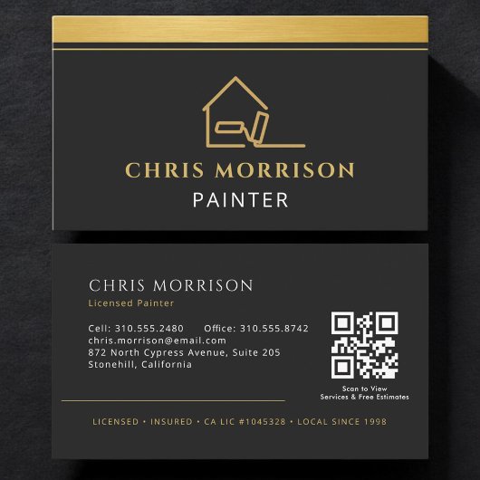 Carte De Visite Peintre Professionnel