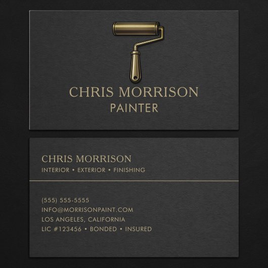 Carte De Visite Peintre Professionnel