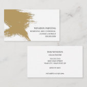 Carte De Visite Peintre professionnel de la maison de brosse (Devant / Derrière)