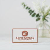 Carte De Visite Peintre Professionnel de Service Complet (Debout devant)
