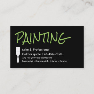 Carte De Visite Peintre Professionnel Double Face