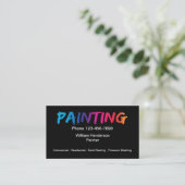 Carte De Visite Peintre professionnel simple Businesscards (Debout devant)