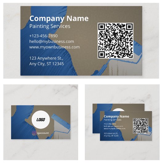 Carte De Visite Peintre QR