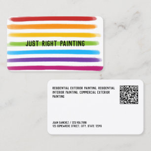 Carte De Visite Peintre QR personnalisé