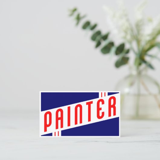 Carte De Visite peintre rétro (Debout devant)