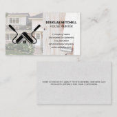 Carte De Visite Peintre | Rouleau de peinture sur bois (Devant / Derrière)