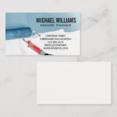 Carte De Visite Peintre | Rouleau de peinture sur le mur (Devant / Derrière)