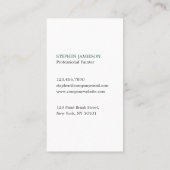 Carte De Visite Peintre & Service de Décoration Vert et Blanc (Dos)