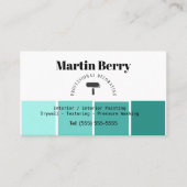 Carte De Visite Peintre simple et décorateur design d'intérieur pe (Devant)