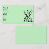 Carte De Visite Peintre Vintage (Devant / Derrière)