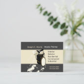 Carte De Visite Peintres blancs Services de peinture Amélioration (Debout devant)