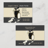 Carte De Visite Peintres blancs Services de peinture Amélioration (Devant / Derrière)