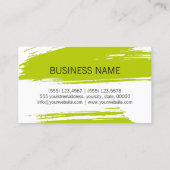 Carte De Visite Peinture à incandescence à chaux moderne (Dos)