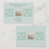 Carte De Visite Peinture à la boule de Cocker Spaniel - Art origin (Devant / Derrière)