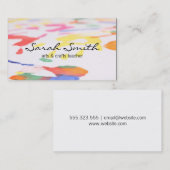 Carte De Visite Peinture à la main II (Devant / Derrière)