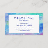 Carte De Visite peinture à l'aquarelle (Dos)