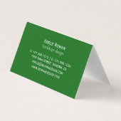 Carte De Visite Peinture à l'aquarelle de fleurs roses et oranges (Dos)