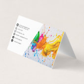 Carte De Visite Peinture à l'huile I moderne Abstrait (Dos)