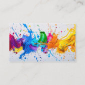 Carte De Visite Peinture à l'huile I moderne Abstrait (Dos)