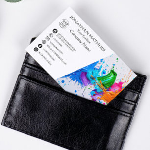 Carte De Visite Peinture à l'huile I moderne Abstrait