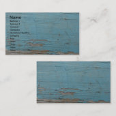 Carte De Visite Peinture à peinture bleue (Devant / Derrière)