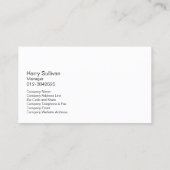 Carte de visite Peinture à pinceau en métal écaill (Dos)