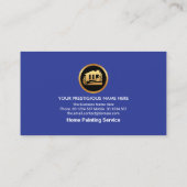 Carte De Visite Peinture à rouleaux d'or créative pinceau Handyman (Dos)