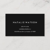 Carte De Visite Peinture Abstraite à l'huile rose professionnelle (Dos)