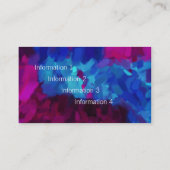 Carte De Visite Peinture Abstraite | Art Abstrait 7 (Dos)