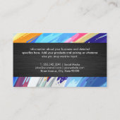 Carte De Visite Peinture Abstraite colorée (Dos)