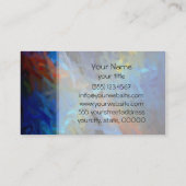 Carte De Visite Peinture Abstraite multicolore (Dos)