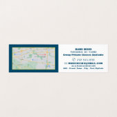 Carte De Visite Peinture Abstraite multicolore, enseignant d'art,  (Intérieur déplié)