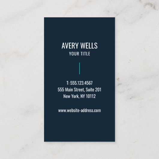 Carte De Visite Peinture Abstraite unique Cool (Dos)